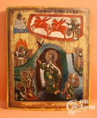 Икона "Огненное восхождение пророка Ильи"